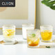 CLITON玻璃杯復(fù)古金邊ins風(fēng)玻璃水杯茶杯牛奶果汁飲料杯烈酒杯套裝4只