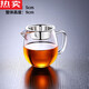 德國進(jìn)口品質(zhì)耐熱玻璃公道杯分茶器茶漏一體茶海過(guò)濾公杯功夫茶具加厚高檔套裝的 小龍膽公杯+304卡漏【300】