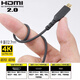 【超細軟】Coaxial超軟Micro Mini轉HDMI2.0連接線(xiàn)細線(xiàn)4K高清相機電視顯示器線(xiàn) A-A  HDMI 公對公  0.5米