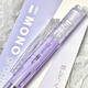 蜻蜓（TOMBOW）自動鉛筆十周年限定款透明霧面煙熏磨砂搖搖出鉛三麗鷗聯(lián)名學生繪圖畫鉛筆低重心活動鉛筆0.5/0.3 透明紫 0.5mm