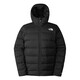 The North Face北面羽絨服男戶(hù)外800蓬鵝絨高蓬保暖外套7W7N 黑色/4H0 M