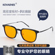 科沃恩（KOVAENES）防藍(lán)光眼鏡阻隔率99%平光辦公保護(hù)眼睛手機(jī)電腦術(shù)后護(hù)目鏡男女 黑色