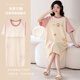 俞兆林（YUZHAOLIN）睡裙女夏季純棉薄款帶胸墊女士夏天可愛(ài)防走光大碼可外穿家居服 NSALM-538 【100%純棉睡裙】 L （建議100-120斤）