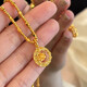 易昇黃金爆閃玫瑰花園項(xiàng)鏈女士新款時(shí)尚999足金蹦迪珠子鎖骨鏈送女友 定制包裝禮盒