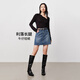 simple pieces【精致原牛半裙】SPS梨形蘋(píng)果形友好牛仔半裙S42K001 經(jīng)典藍(lán)(現(xiàn)貨) XS