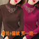 歐妤雙面德絨保暖半高領(lǐng)打底衫女秋冬季女裝新款長(cháng)袖t恤女修身上衣 咖啡色+玫紅色 2XL建議120-130斤