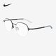 耐克（NIKE） 休閑半框圓形日系鈦合金輕商務鏡架中性光學鏡  6081AF 003