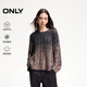 ONLY冬季漸變設計感含綿羊毛圓領(lǐng)毛衣針織衫女|124413040 E39 磁鐵灰色 M (165) 84A