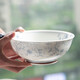 和風(fēng)四季景德鎮日式釉下彩家用餐具餐廳陶瓷飯碗面碗湯碗圓盤(pán)碗碟組合套裝 （花蔓草）8英寸湯碗（1200ml)