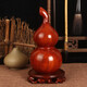鳳盟 桃木葫蘆擺件鎮(zhèn)家平安葫蘆喬遷新居客廳桃木裝飾品 玄關(guān)桃木擺件 中號（高28直徑14）