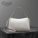 Cuud包包女包時(shí)尚枕頭包小眾手提大容量單肩斜挎腋下包生日禮物送女友 灰白色【送禮品袋】