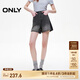 ONLY2025春季新款復(fù)古水洗高腰撞色A字短褲牛仔褲女|125143009 J09深牛仔灰色 M