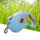 得樂(lè )遛狗繩自動(dòng)伸縮牽引繩寵物戶(hù)外溜狗鏈泰迪柯基博美小型犬抗拉引繩 藍色 5米