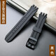 Swatch斯沃琪硅膠表帶18mm針扣全民英雄SUIK400 SUIB400 402代用 黑色 18mm