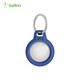 貝爾金（BELKIN） 蘋(píng)果AirTag鑰匙扣 防丟器追蹤器耐臟防摔 黑色 鑰匙扣-藍色