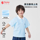 纖絲鳥(niǎo)兒童T恤男女童短袖中小童夏季polo上衣寶寶衣服 小萌乖藍