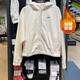 耐克（NIKE）外套女裝2026春季新款抓絨保暖連帽運動(dòng)服休閑連帽夾克開(kāi)衫衛衣 FB5639-110杏色搖粒絨 L