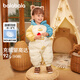 巴拉巴拉童裝嬰兒羽絨服連體衣寶寶衣服冬裝哈衣爬服萌趣男童女童 藍(lán)綠41501 90 cm