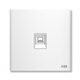 ABB開(kāi)關(guān)插座面板 86型6類(lèi)電腦插座 軒璞系列 白色 CF333