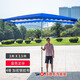 棠溪塘戶外遮陽(yáng)傘太陽(yáng)傘大號(hào)雨傘擺攤傘斜傘四方傘商用四角傘斜坡傘方傘 [正傘]3x3.5米藍(lán)色（四骨）