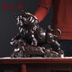藝永軒 牛擺件 喬遷之喜搬家禮物 黑檀木雕工藝品 玄關(guān)辦公室桌面裝飾品 辦公室喬遷之喜擺件 財(cái)運(yùn)如虹30