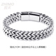 致末（ZHIMO）手鏈男潮古巴手工定制刻字配飾品韓版街頭人士手環(huán)簡(jiǎn)約鈦鋼手鐲 長(zhǎng)21厘米