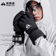 拓路者（Pioneer Camp）Primaloft金標(biāo)p棉防水登山手套男款可觸屏保暖加厚滑雪手套雪山男 黑色 L