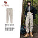 駱駝（CAMEL）運(yùn)動(dòng)休閑女褲子防潑水梭織束腳運(yùn)動(dòng)褲 J23CAVLR059 淡卡其 M
