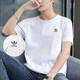 阿迪達斯 （adidas）短袖男2025年夏款三葉草運動(dòng)服半袖時(shí)尚休閑透氣棉質(zhì)圓領(lǐng)短袖T恤 白色/黑標三葉草/尺碼偏大/力薦 L