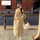 與欣羽棉襖絨服女棉服女中長(zhǎng)款2023冬季新款連帽棉衣小個(gè)子外套秋冬款 奶黃色 均碼【可備注碼數(shù)】