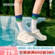 斯凯奇（Skechers）洞洞鞋厚底泡泡鞋女鞋夏凉鞋111127 WHT白色 37