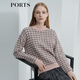 PORTS寶姿女裝 秋冬新品毛衣LL9K489LZF036 芋粉混色 L