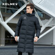 卡爾美（KELME）棉服男冬季足球訓練羽絨棉大衣外套兒童運動(dòng)棉襖長(cháng)款棉服 黑色 XL