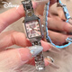 迪士尼（Disney）女士手表女款輕奢高級感小方表正品女式小眾七夕情人節禮物送女生 浪漫櫻粉