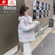 皮爾卡丹（pierre cardin）韓系超好看漸變羽絨服女小個(gè)子2024冬新款設計感保暖90白鴨絨外套 彩虹色 S 85斤-105斤內