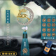 軒璽汽車(chē)掛件高檔車(chē)內吊墜馬年馬上有錢(qián)車(chē)載后視鏡平安鹿2026擺件男女 【12生肖款升級款】藍流蘇