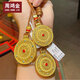 周鴻金黃金八寶羅盤吊墜 古法金花絲如意圓滿足金999琺瑯吉祥八寶項鏈墜 如意圓滿吊墜約25克直徑約31mm