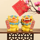 如果創(chuàng)意閩南桌上文創(chuàng)小擺件風(fēng)獅爺桌面招財(cái)手辦國風(fēng)升學(xué)可愛生日禮物 歡喜風(fēng)獅爺彩色款-風(fēng)生水起