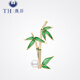 唐后（TH）中國風(fēng)竹節胸針高檔女淡水珍珠竹子別針竹報平安胸花生日節日禮物 清風(fēng)竹韻