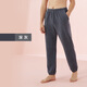 仕樂(lè )搖粒絨情侶家居褲秋冬保暖加厚睡褲寬松舒適可外穿本命年紅色 深灰/男 XL