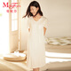 曼妮芬（Maniform）曼妮芬性感V領(lǐng)短袖裙裝女士家居服舒適起居服睡裙睡衣20310712