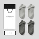 CALOWE KOLEVN純棉男士襪子短襪抑菌防臭吸汗船襪隱形男襪全棉短筒襪男 淺灰2雙+深灰2雙 【長(cháng)絨棉+抑菌+防臭+吸汗】 均碼 (38-44)