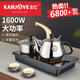 金灶（KAMJOVE）電磁爐茶具套裝自動(dòng)上水功夫茶具泡茶燒水壺平底電磁茶爐D608 0.8L 金灶D608