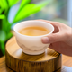 蕉夏冰種白瓷主人杯單杯玉瓷茶杯陶瓷個(gè)人專(zhuān)用茶具茶盞杯高端禮品送人 冰種水墨山水主人杯
