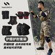 耐力克斯護(hù)膝護(hù)肘戰(zhàn)術(shù)護(hù)具全套爬行關(guān)節(jié)保護(hù)套手套新兵訓(xùn)練男加厚套裝夏季 訓(xùn)練護(hù)具五件套（可調(diào)節(jié)） L （體重140-180斤）