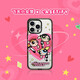 CASETIFY 飛天小女警 x CASETiFY聯(lián)名 愛心光波 適用于iPhone 16/15/14/13  Plus/Pro/Max 防摔手機(jī)殼 透明黑框Magsafe iPhone 15 Pro