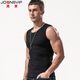 簡(jiǎn)束（JOONSVIP）德絨保暖背心男秋冬季雙面磨毛無(wú)痕加絨打底衫彈力修身無(wú)袖t恤男 圓領(lǐng)黑色 XL（70kg左右）