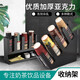 古達(dá) 一次性紙杯架咖啡廳奶茶店商用吧臺(tái)專用取置物收納亞克力吸管盒 斜四格黑色(注塑)
