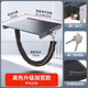 可普電動(dòng)車(chē)電瓶鎖踏板防偷神器雅迪愛(ài)瑪電瓶車(chē)電池鎖鏈條專(zhuān)用保護蓋板 黑色方板尊享款加寬四拉+帶包邊