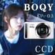 寶淇BOQY復(fù)古卡片ccd相機(jī)學(xué)生入門校園便攜旅游微單數(shù)碼高清照相機(jī)可用于記錄生活送女生禮物 月光白 16G內(nèi)存【升級鏡頭 AF對焦 16x變焦】